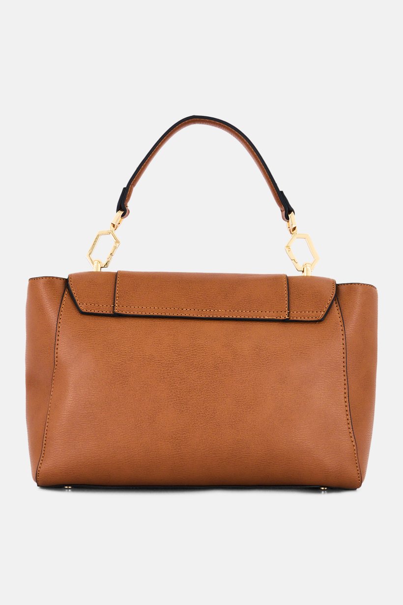 Women Brand Logo Handbag, Brown