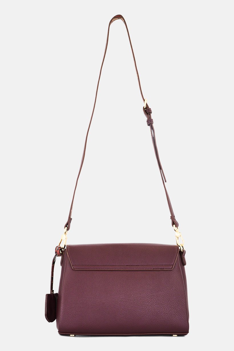 Women Brand Logo Cross Body Bag, Maroon