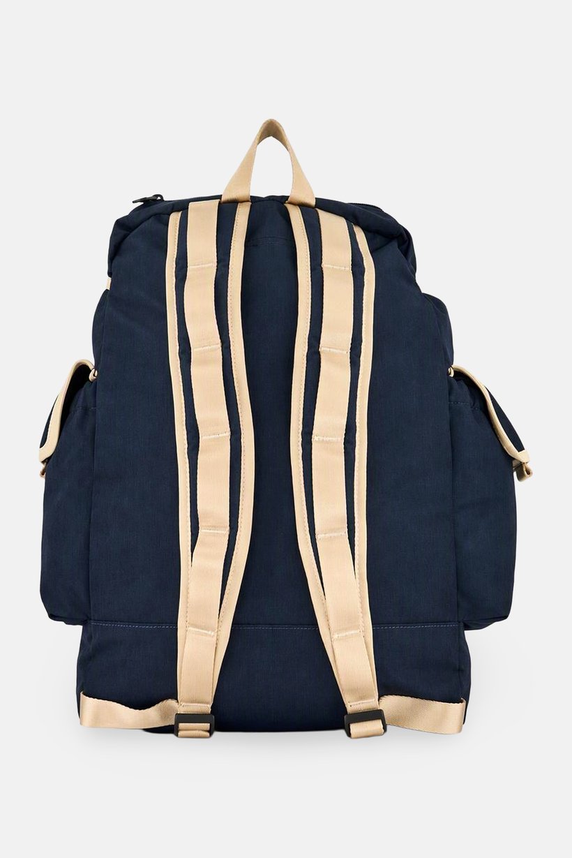 AX Armani Exchange Man Brand Logo Buckle Closure Backpack, Black