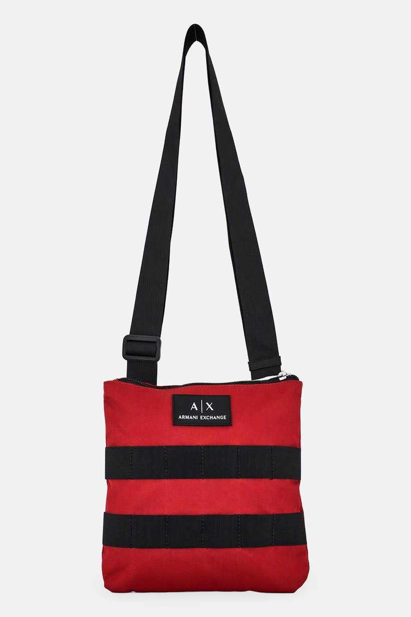 Armani Exchange Men Brand Logo Cross Body Bag, Rust