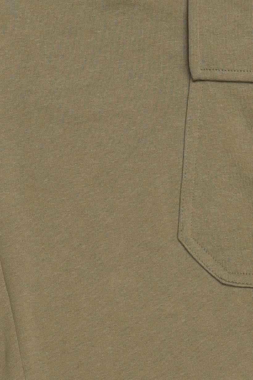 Men Regular Fit Brand Logo Cargo Pants, Olive