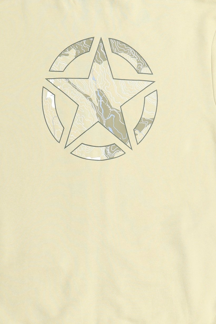 Men Brand Logo Long Sleeve Hoodie, Beige