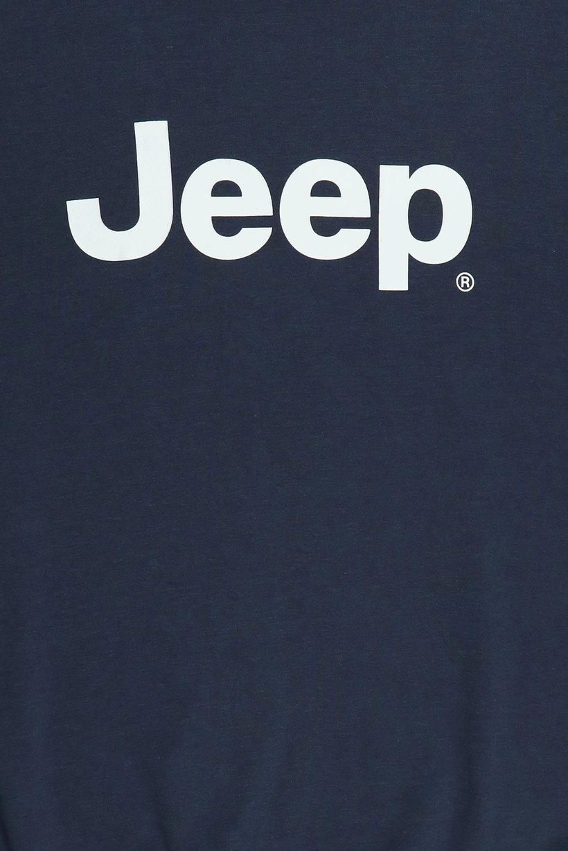 Men Brand Logo Long Sleeve Sweatshirt, Navy