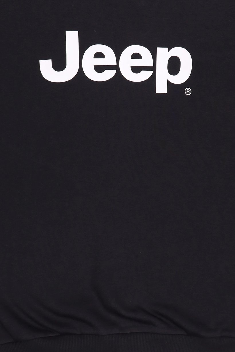 Men Crew Neck Graphic Print Long Sleeve Sweatshirt, Black