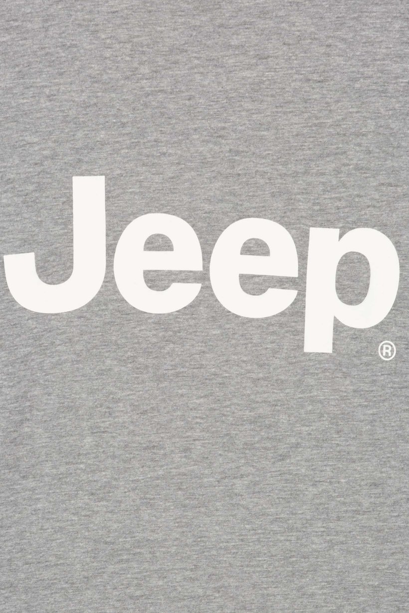 Men Crew Neck Short Sleeve Brand Logo T-Shirt, Light Grey