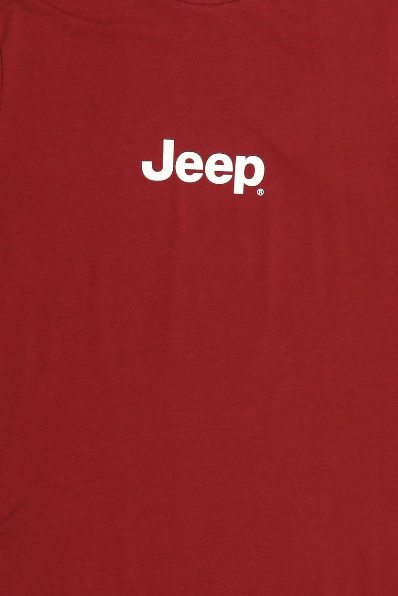 Men Crew Neck Short Sleeve Solid T-Shirt, Burgundy