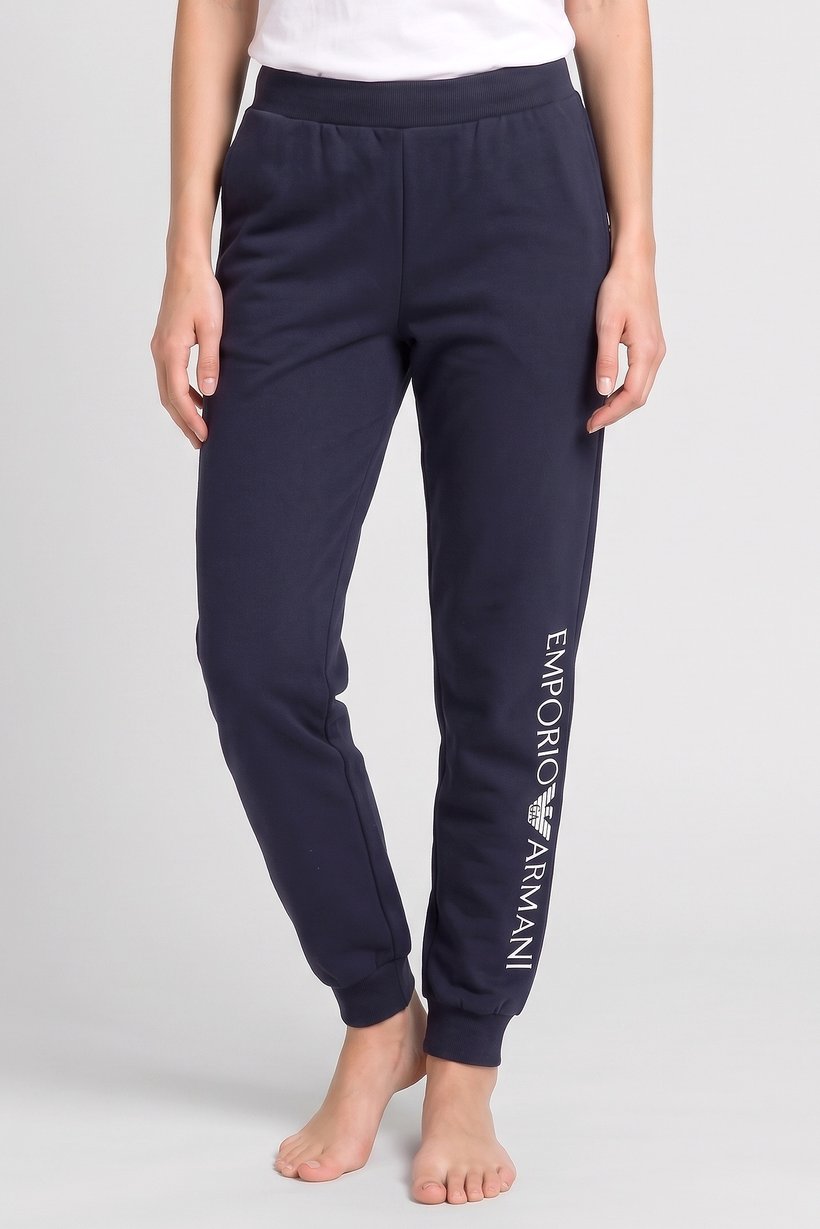 Emporio Armani Women Brand Logo Sleepwear Pants, Deep Navy