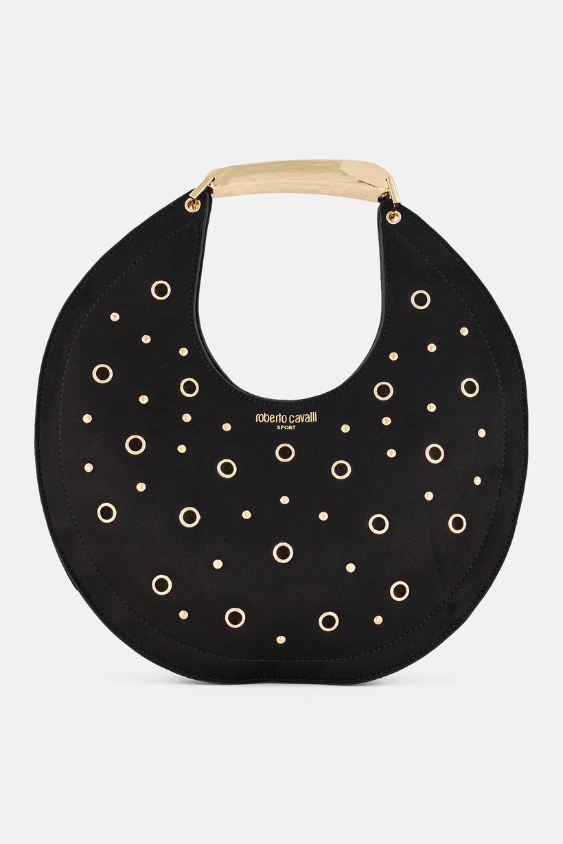 Women Brand Logo Handbag, Black