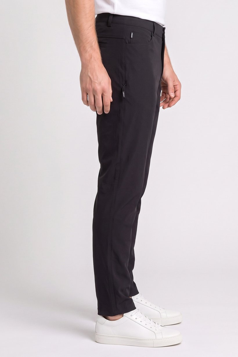 Men Regular Fit Golf Pants, Black