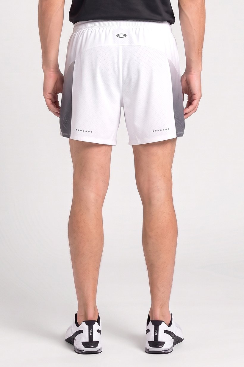 Men Performance Fit 9 Inseam Training Shorts, White