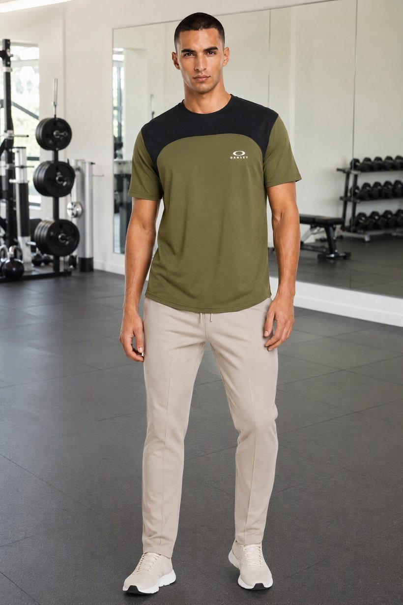 Men Regular Fit Free Ride Jersey, Olive