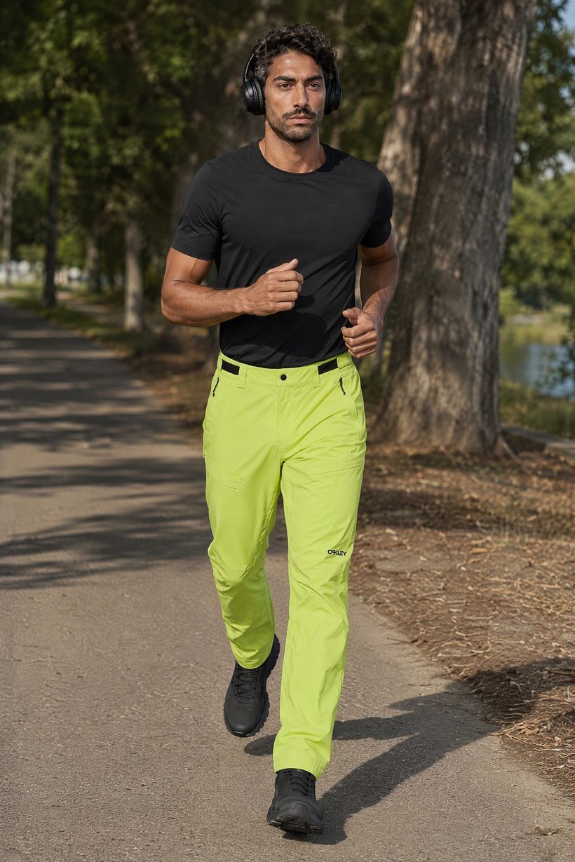 Men Performance Fit Outdoor Cargo Pants, Light Green