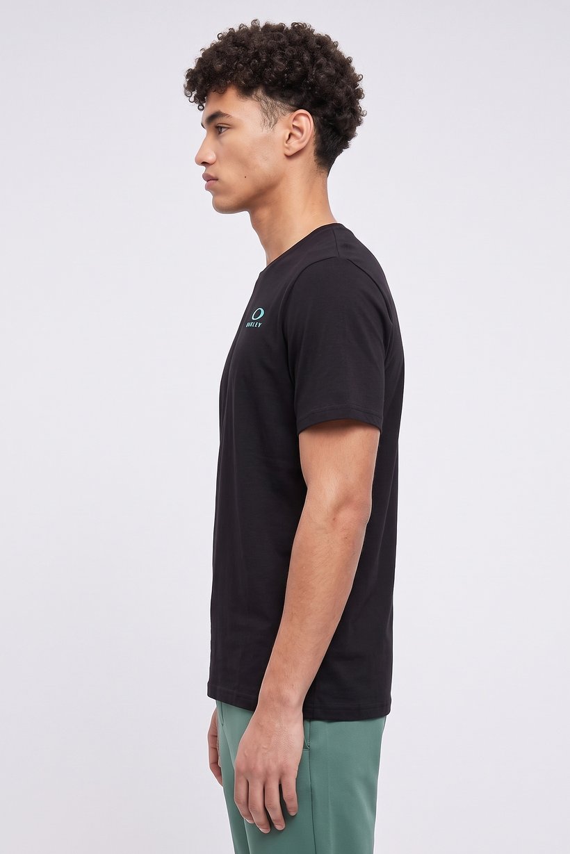 Men Regular Fit Short Sleeve Outdoor T-Shirt, Black