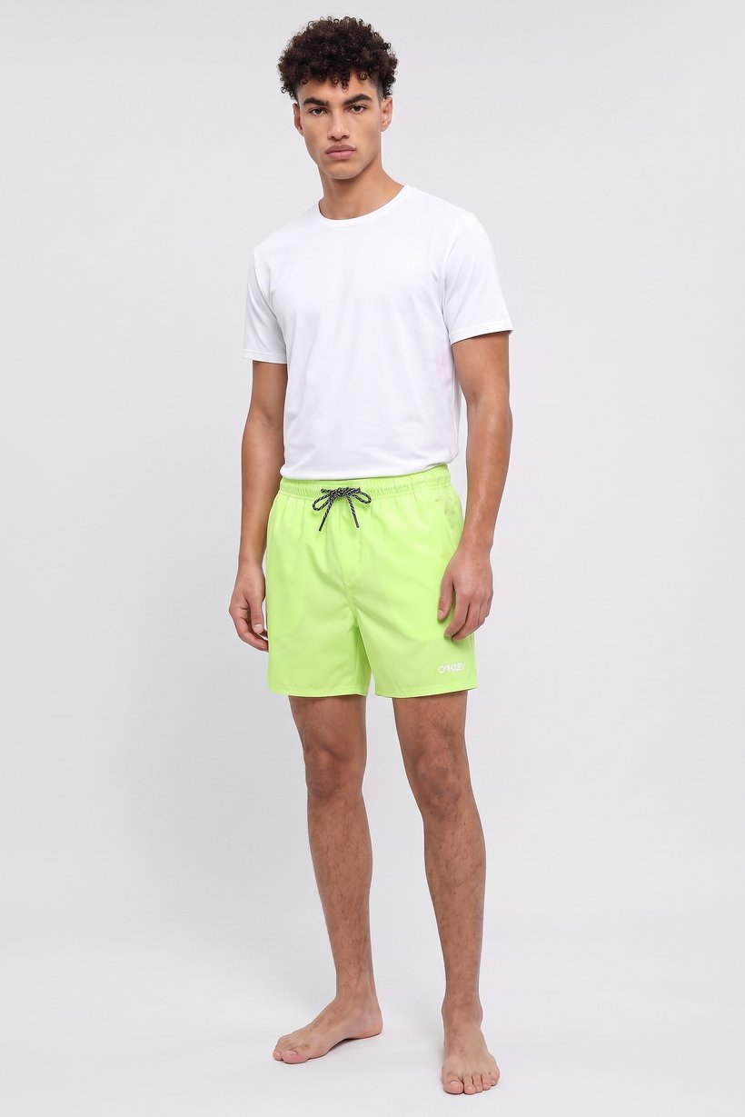 Men Brand Logo 16 Inseam Board Shorts, Lime