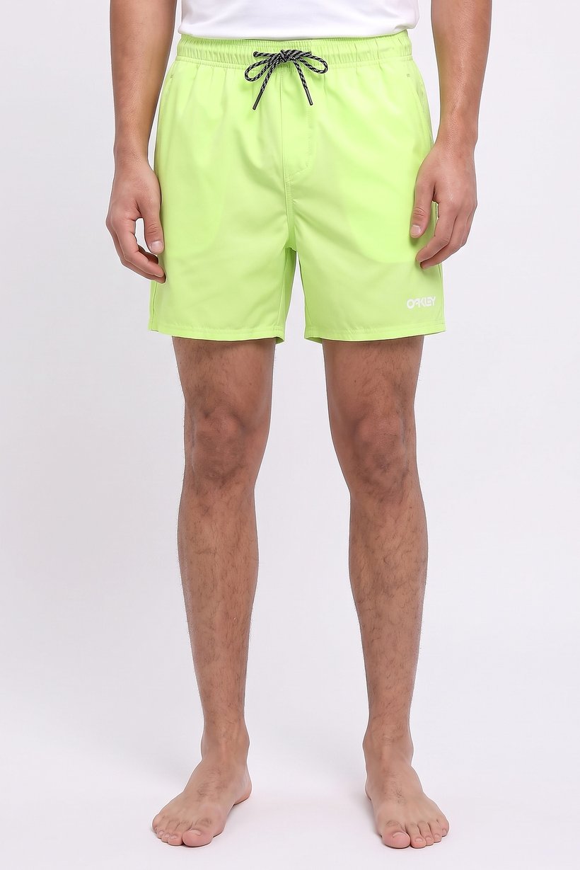Men Brand Logo 16 Inseam Board Shorts, Lime
