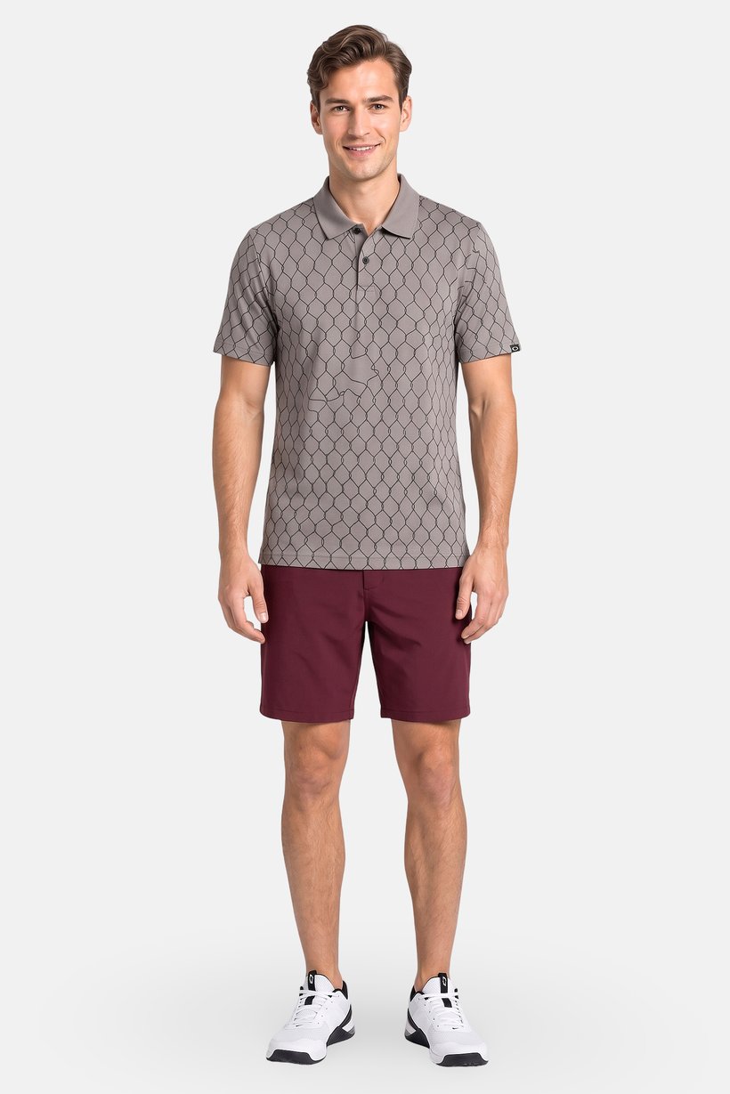 Men Regular Fit Short Sleeve Outdoor Polo Shirt, Multicololr