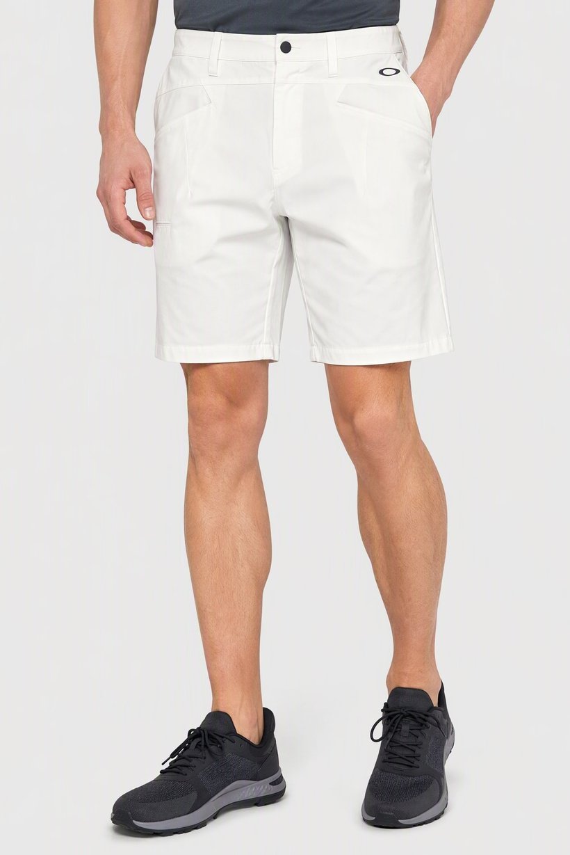 Men Performance Fit Outdoor Shorts, White
