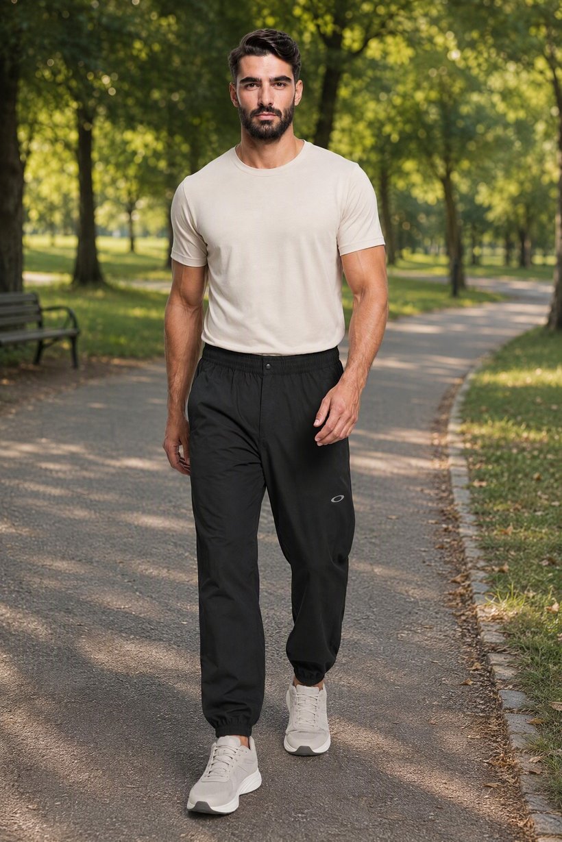 Men Regular Fit Outdoor Sweatpants, Grey