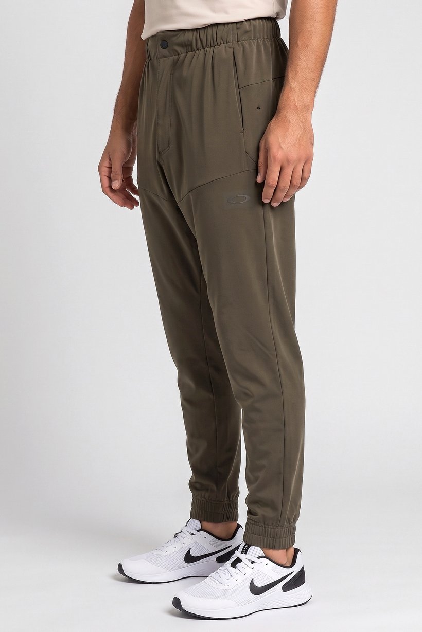 Men Regular Fit Outdoor Sweatpants, Dark Olive