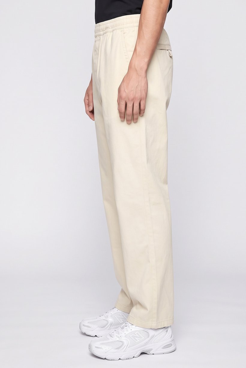 Men Regular Fit Plain Golf Pants, Beige