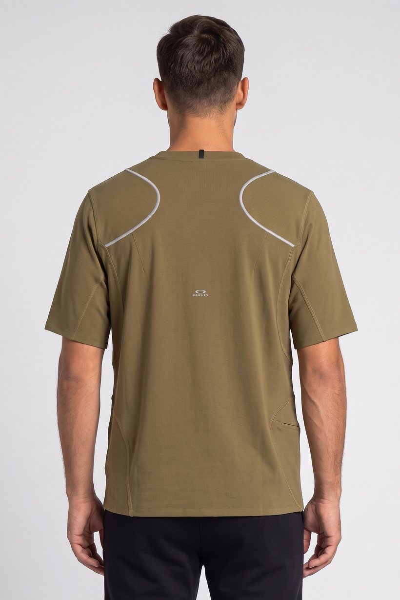 Men Performance Fit Short Sleeve Outdoor T-Shirt, Olive