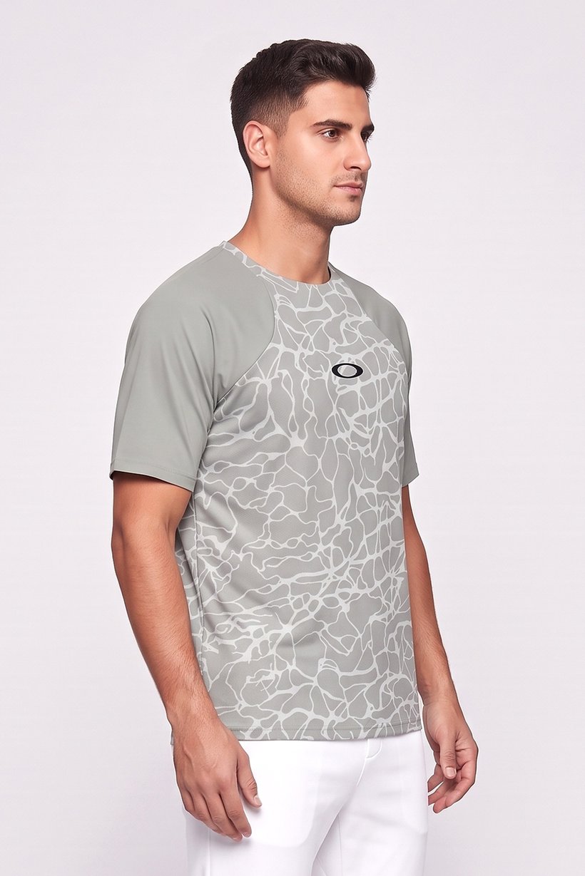 Men Regular Fit Short Sleeve Cyling Jersey, Multicolor