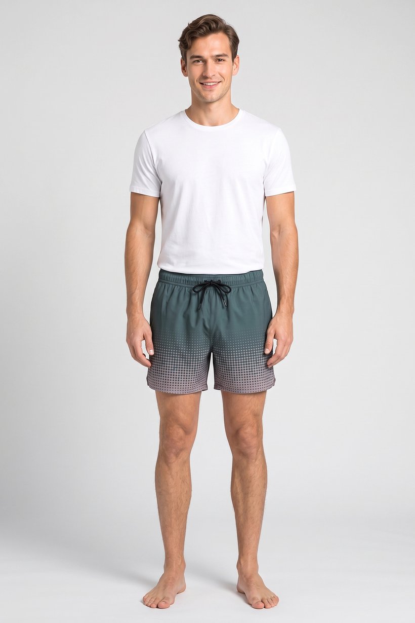 Men Two Tone Board Shorts, Multicolor