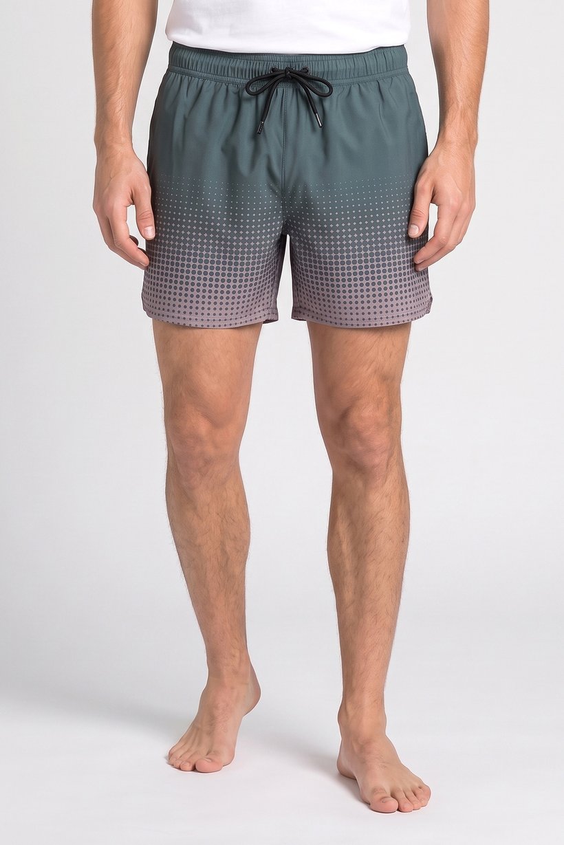 Men Two Tone Board Shorts, Multicolor