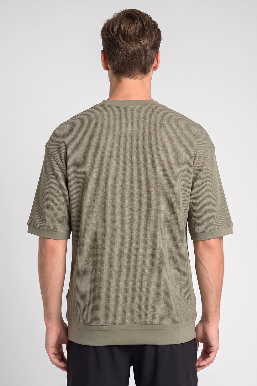 Men Regular Fit Short Sleeve Outdoor T-Shirt, Sage Green