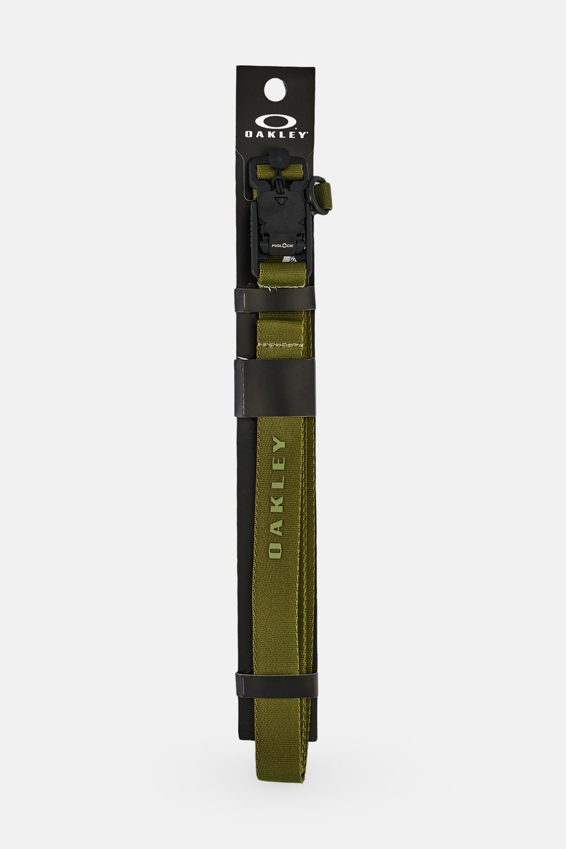 Men Brand Logo Latitude Web Belt, Olive