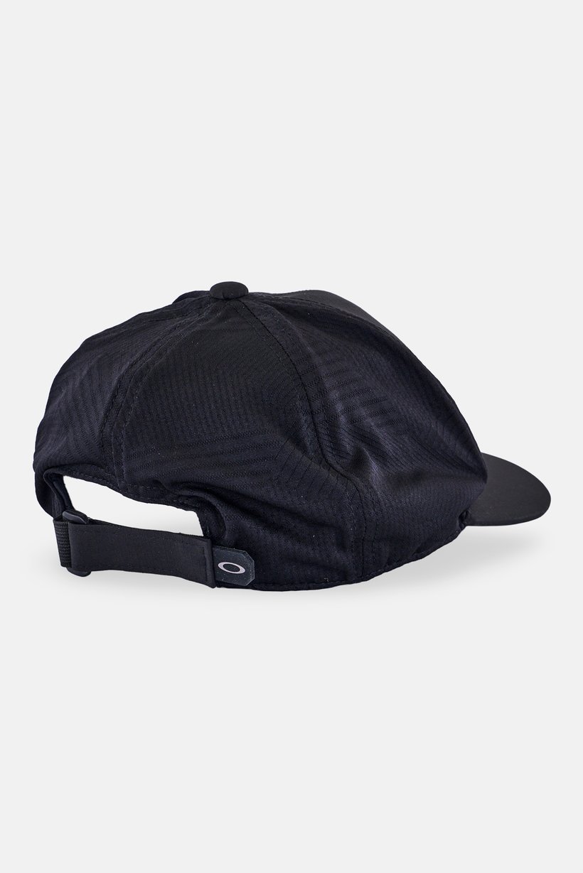 Men Graphic Print Velcro Closure Baseball Cap, Black