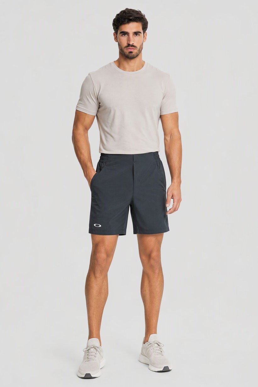 Men Performance Fit Training Shorts, Slate Blue