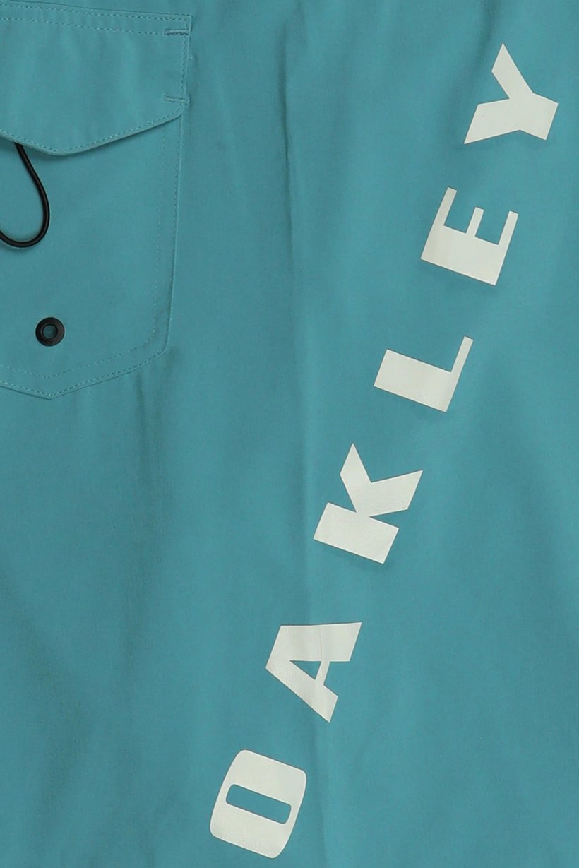 Men Brand Logo Board Shorts, Light Teal