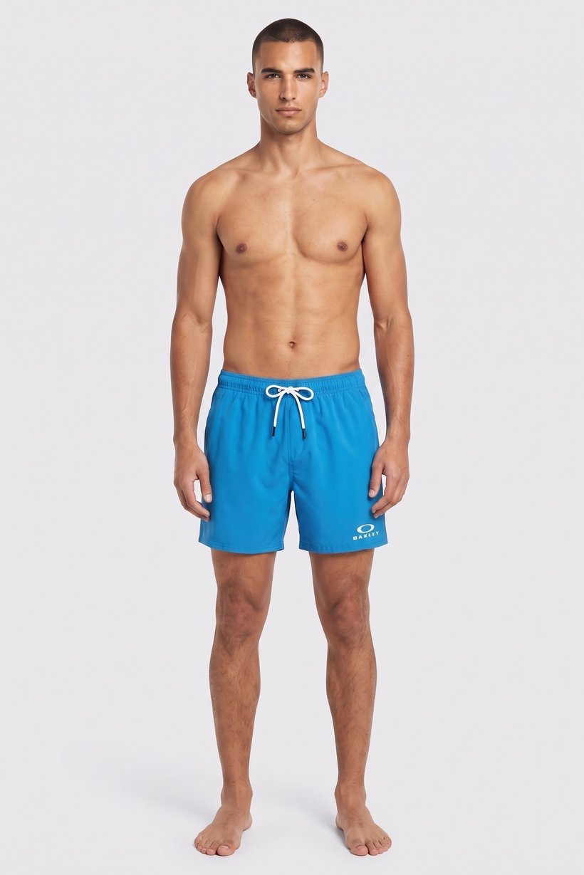 Men Regular Fit Swim Trunks, Blue