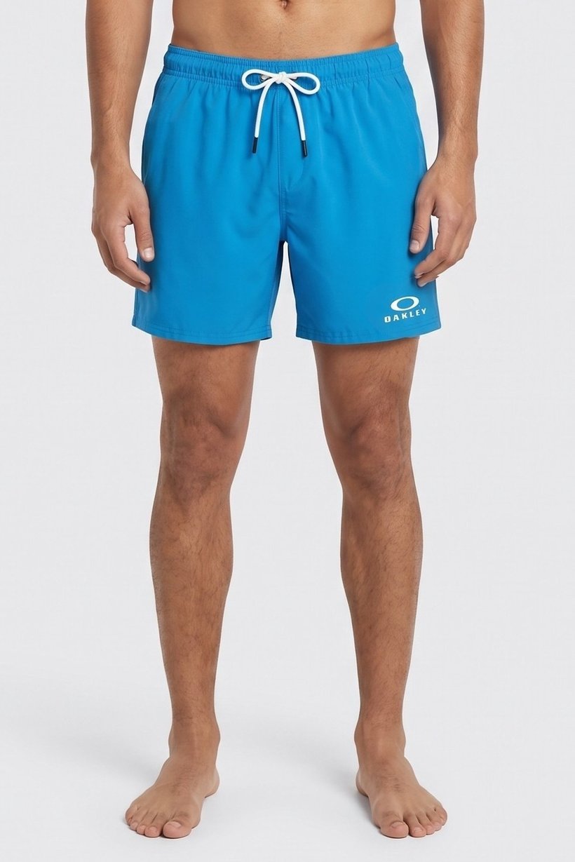 Men Regular Fit Swim Trunks, Blue