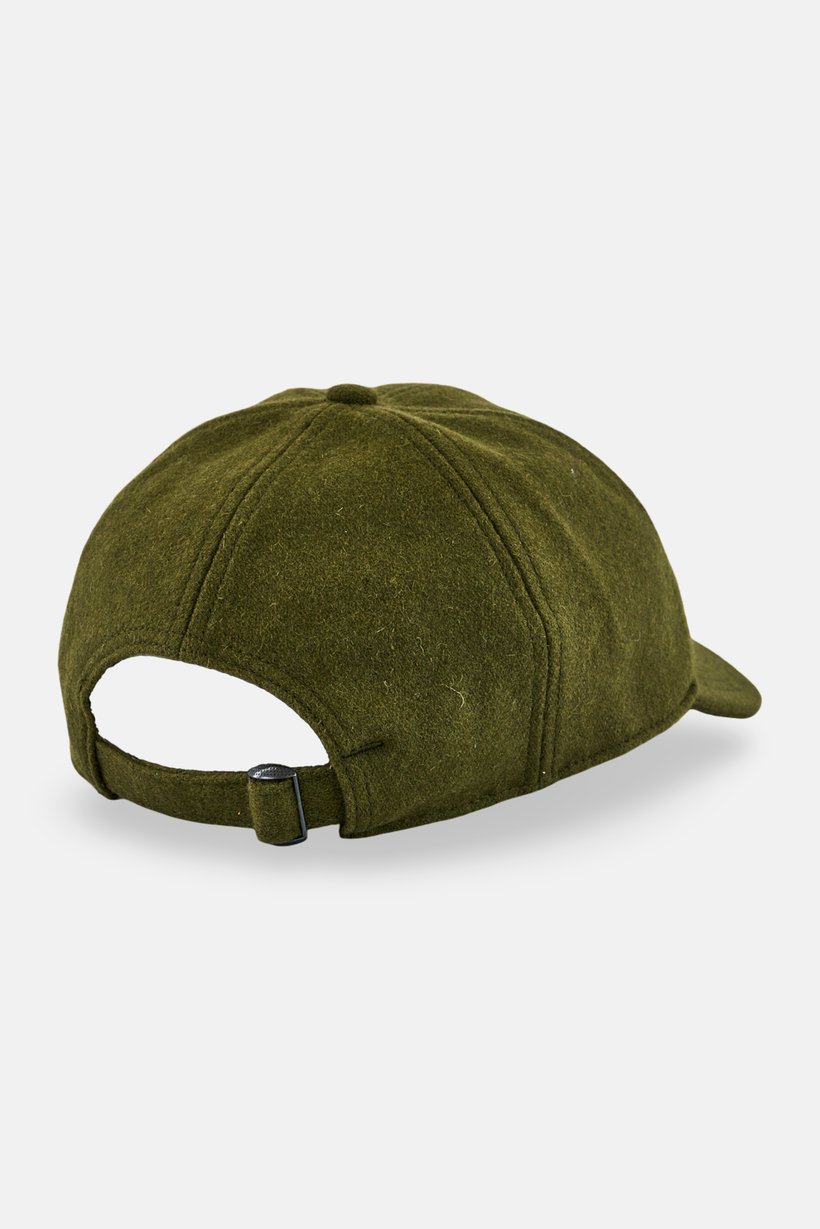 Men Embroidered Logo Sports Cap, Olive