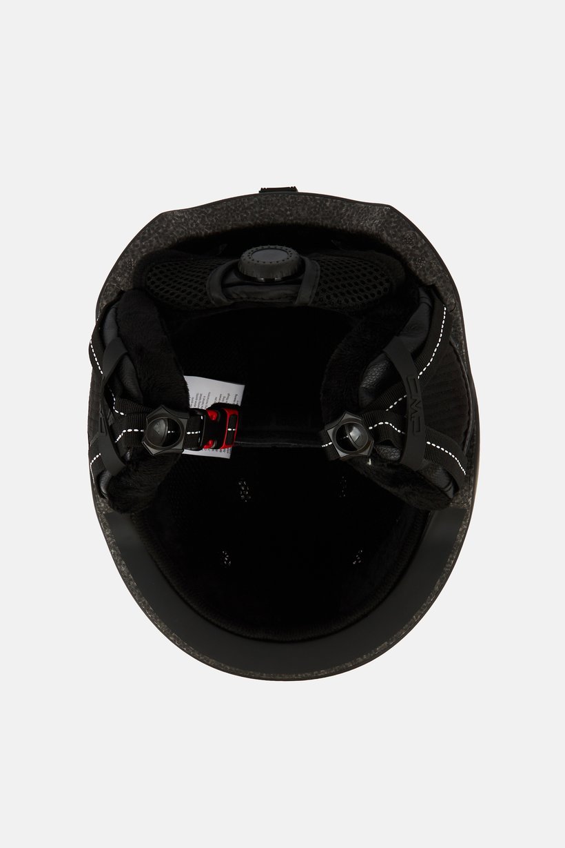 Ski Helmet With Visor, Black