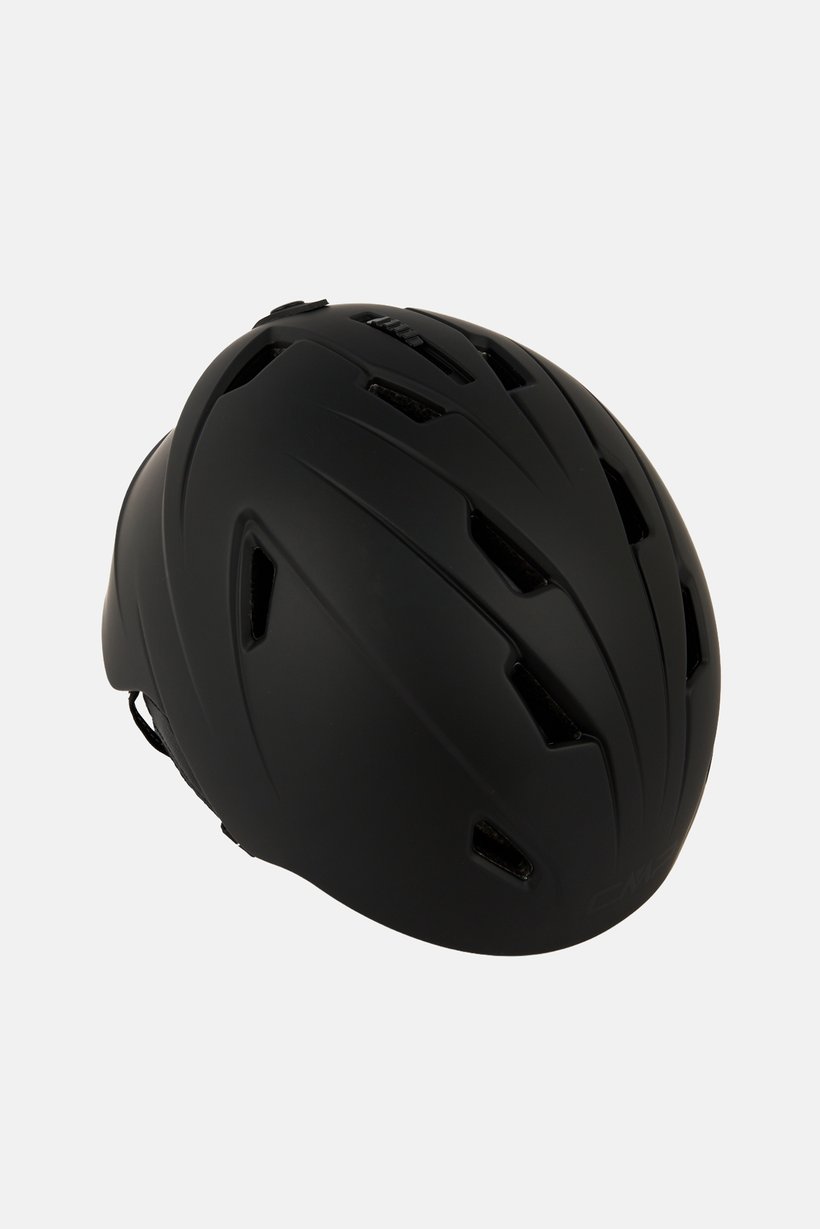 Ski Helmet With Visor, Black