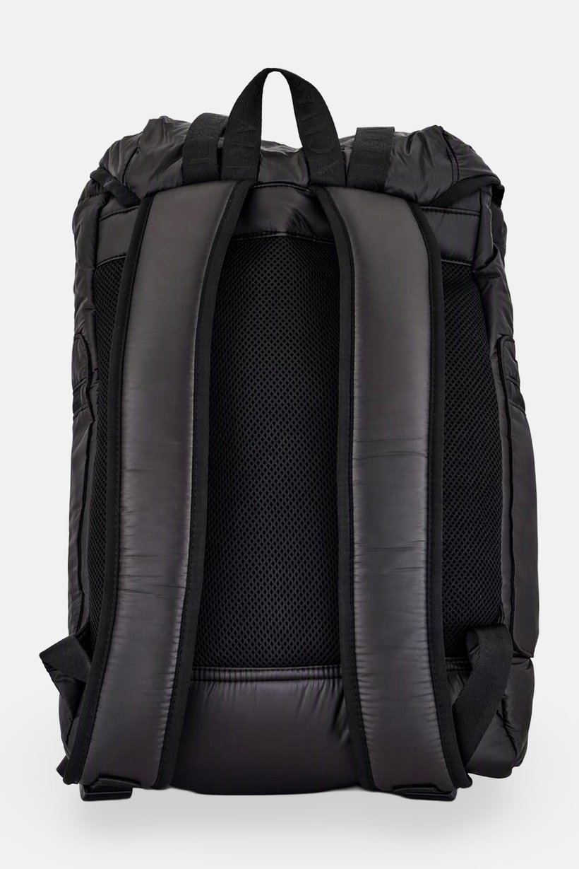 AX Armani Exchange Men Brand Logo Quilted Backpack, Black