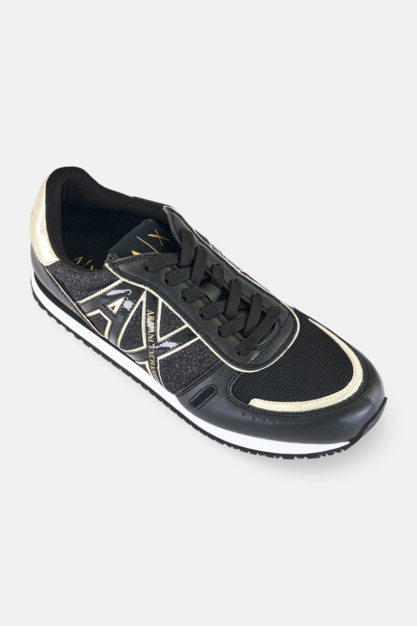 Armani Exchange Men Lace Up Casual Shoes, Black