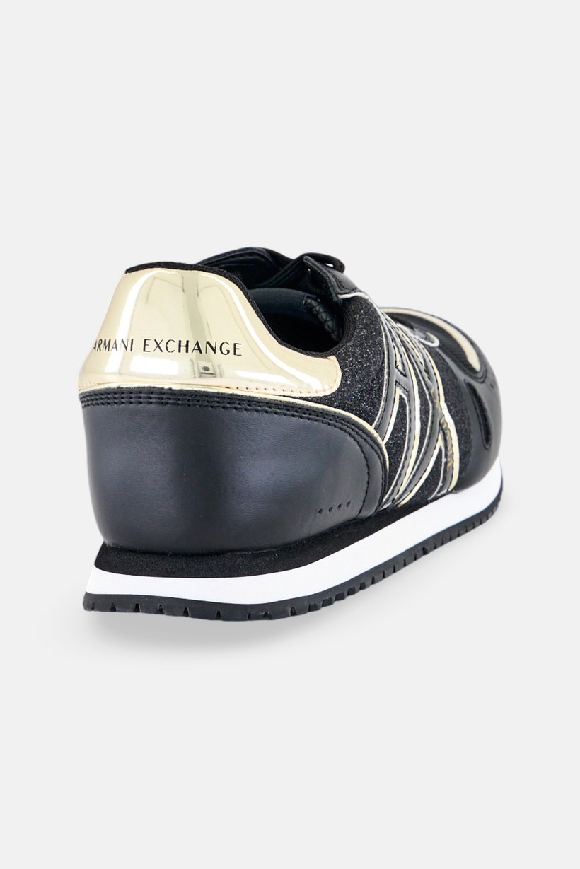 Armani Exchange Men Lace Up Casual Shoes, Black
