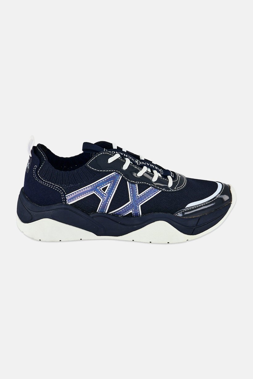 AX Armani Exchange Women Lace Up Casual Shoes, Navy