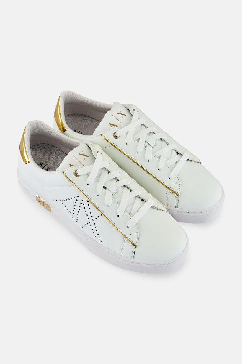 AX Armani Exchange Women Lace Up Casual Shoes, White