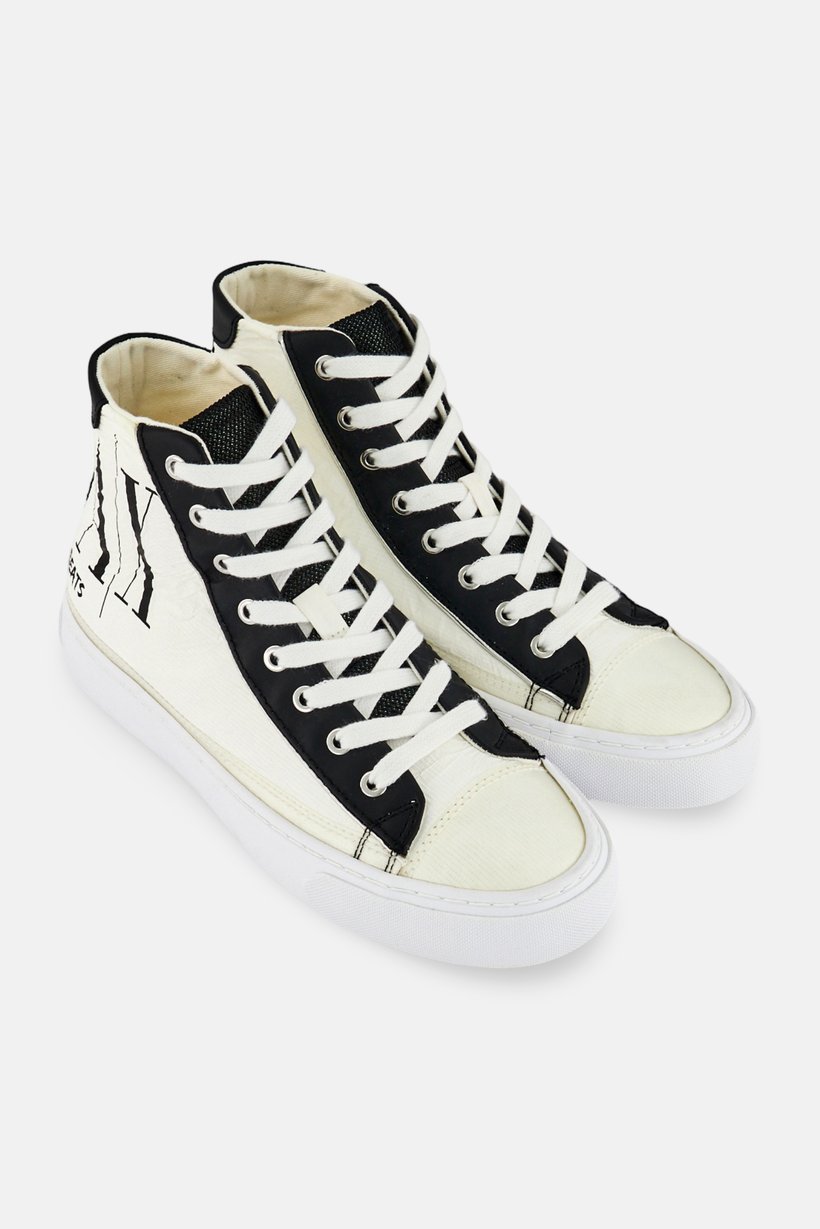 Armani Exchange Women Two Tone Lace Up Casual Shoes, Multicolor