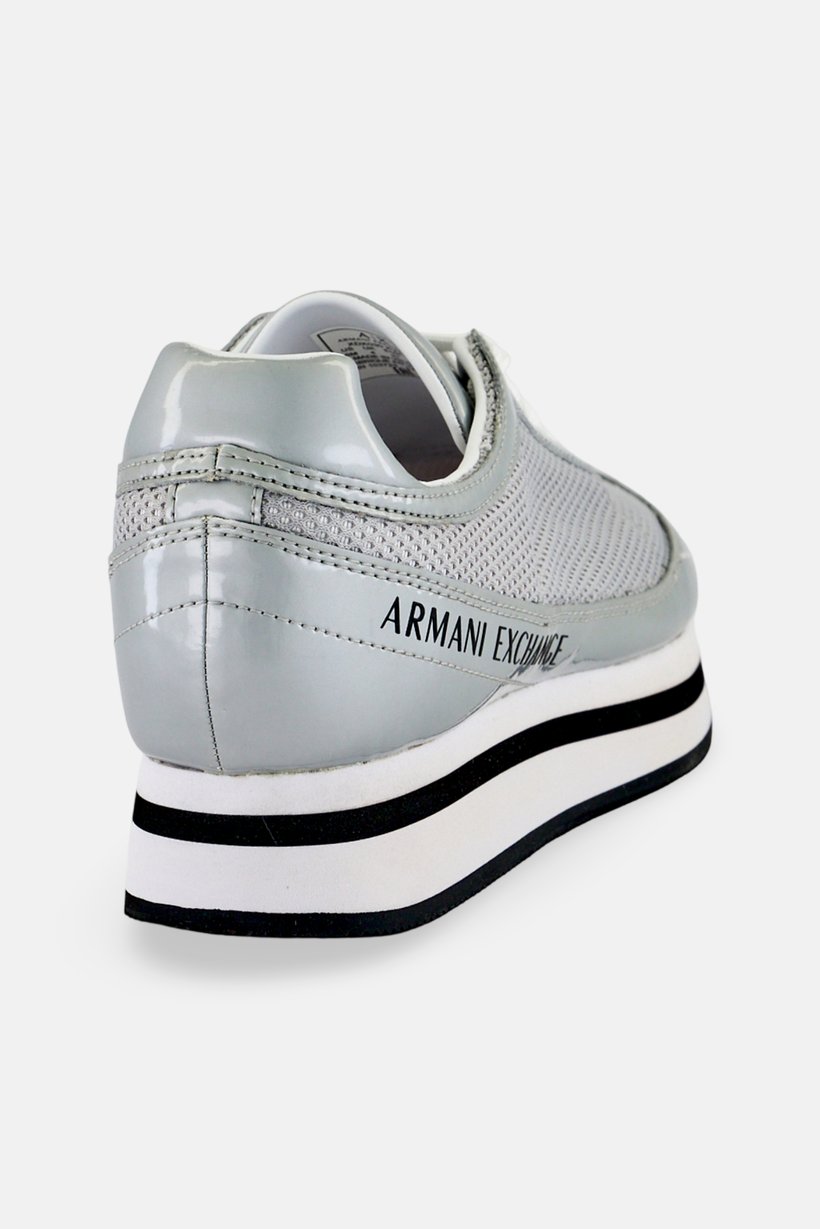 AX Armani Exchange Women Lace Up Casual Shoes, Grey