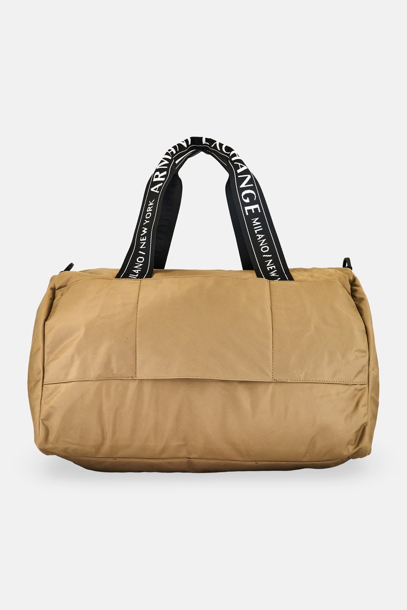 Armani Exchange Men Brand Logo Duffle Bag, Khaki