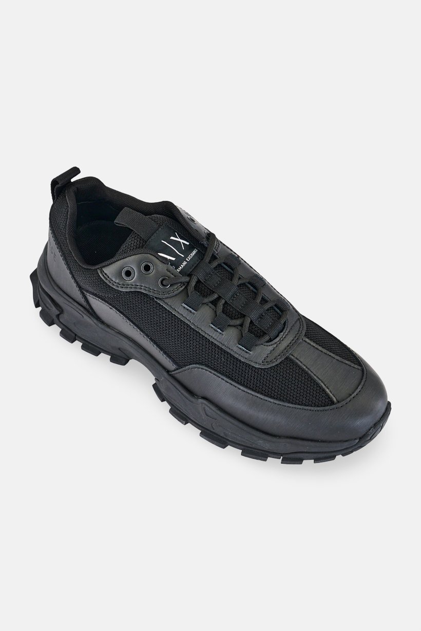 Armani Exchange Men Lace Up Casual Shoes, Black