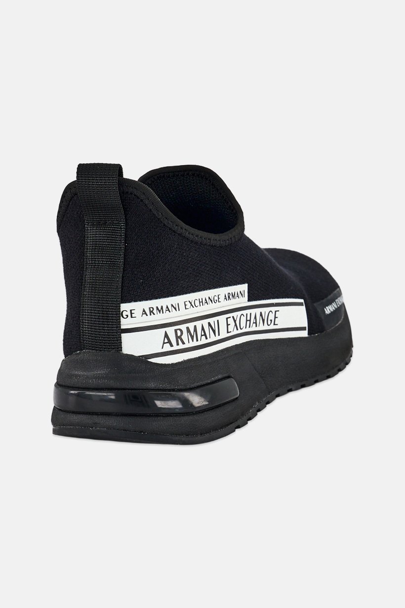 AX Armani Exchange Men Slip On Casual Shoes, Black