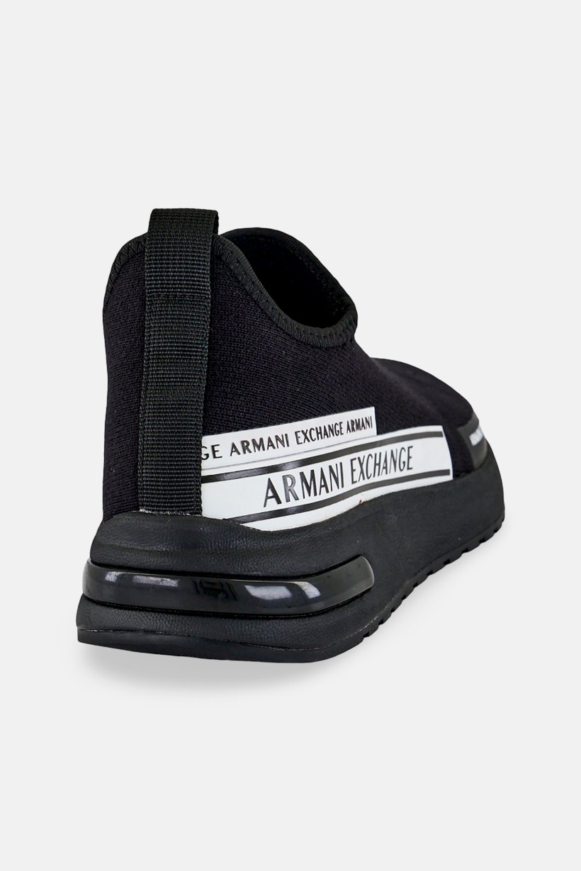 AX Armani Exchange Men Slip On Casual Shoes, Black