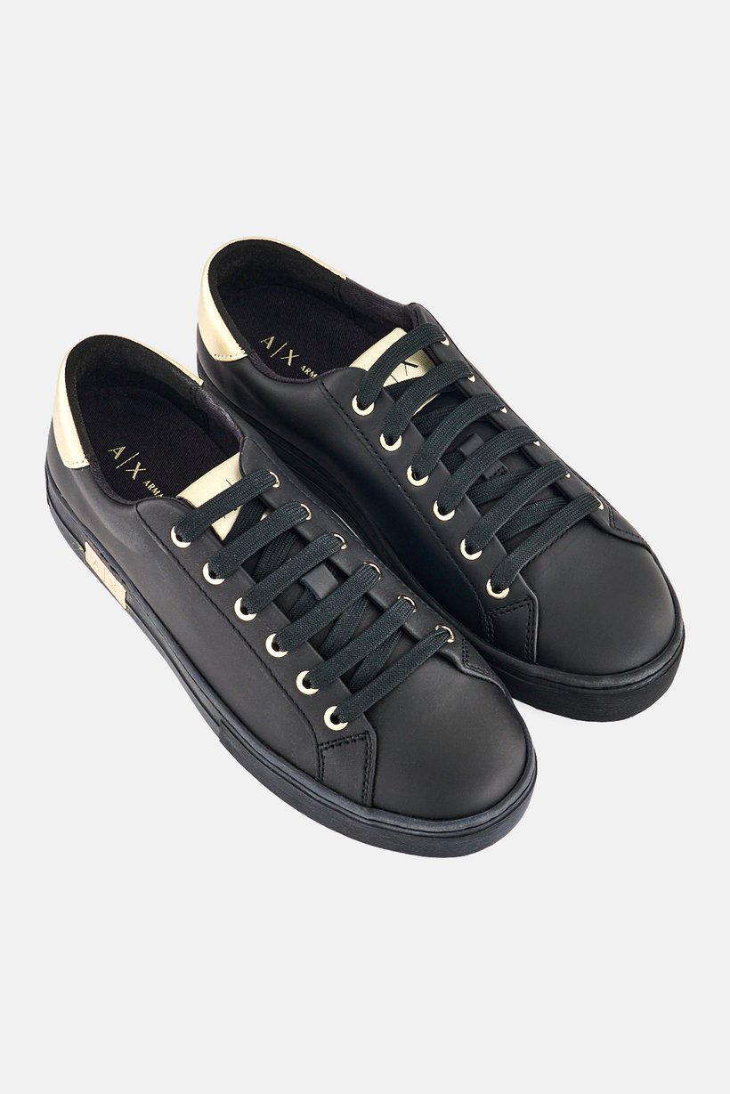 AX Armani Exchange Women Lace Up Casual Shoes, Black